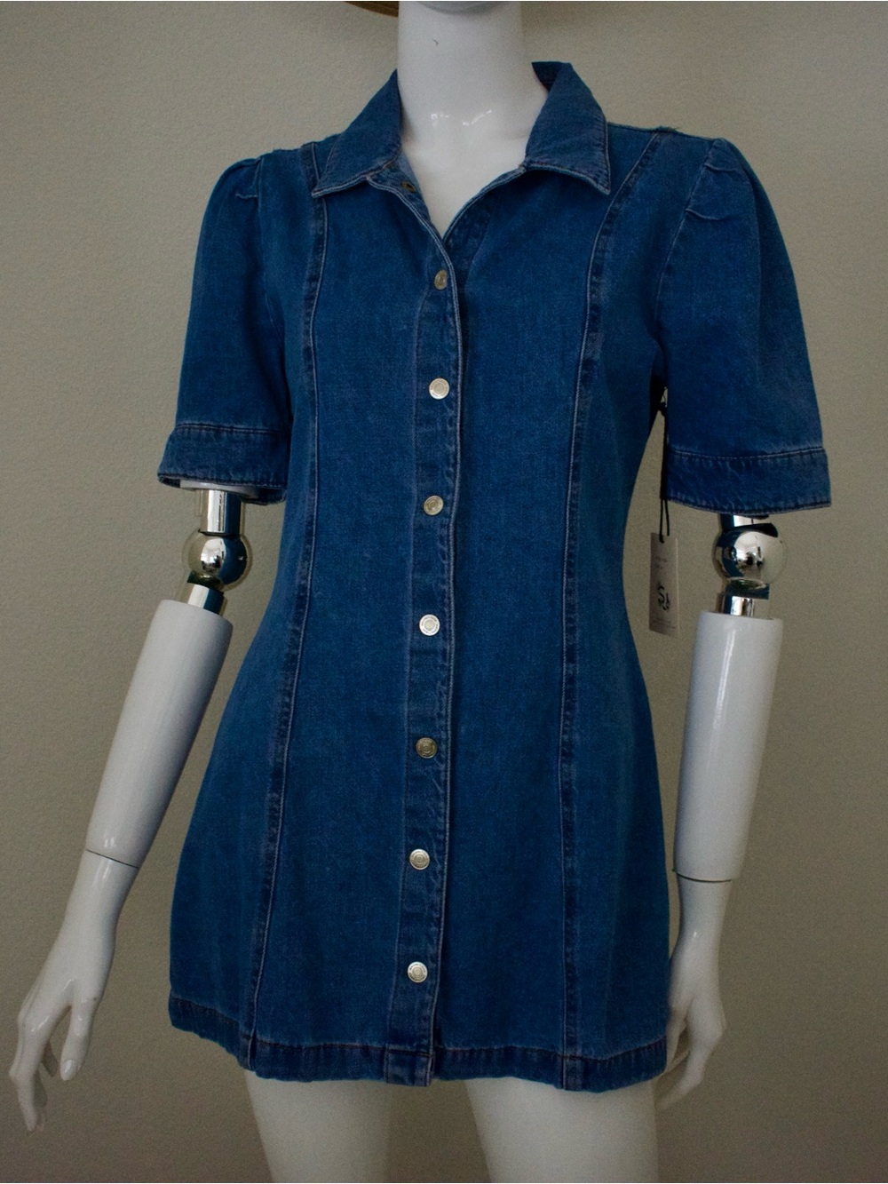 Sincerely Jules Blue Denim Mini Dress